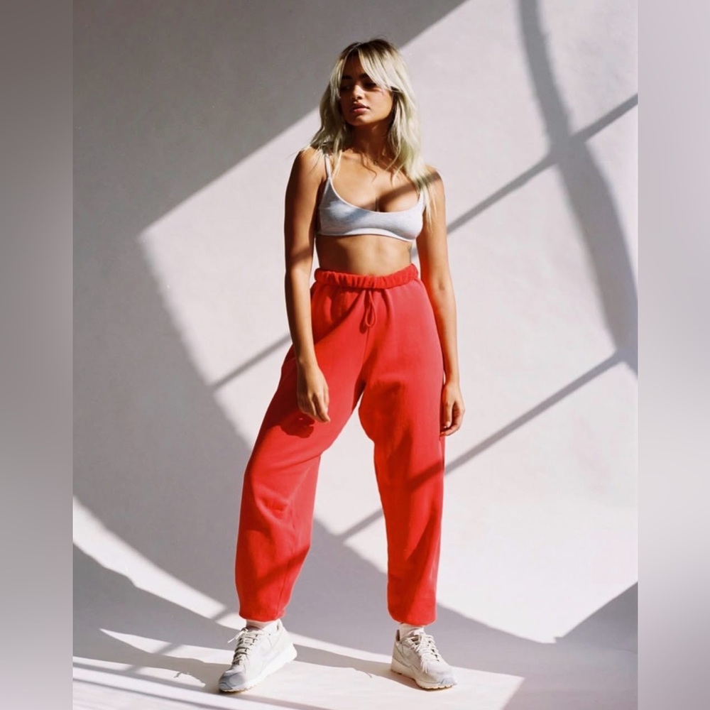 Joah Brown Vibrant Red Joggers
